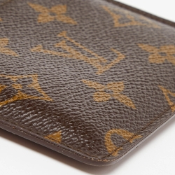 Pre Owned Louis Vuitton Monogram Canvas Card Holder