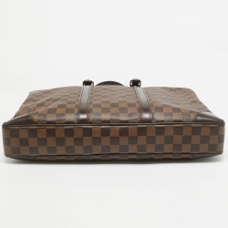 Pre Owned Louis Vuitton Damier Ebene Canvas Porte Documents Voyage