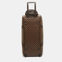Pre Owned Louis Vuitton Damier Ebene Canvas Neo Eole 65 Rolling Duffle Bag