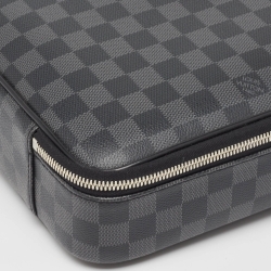 Pre Owned Louis Vuitton Damier Graphite Canvas Steeve Briefcase Bag