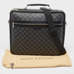 Pre Owned Louis Vuitton Damier Graphite Canvas Steeve Briefcase Bag