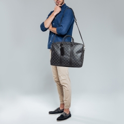 Pre Owned Louis Vuitton Damier Graphite Canvas NM Icare Bag