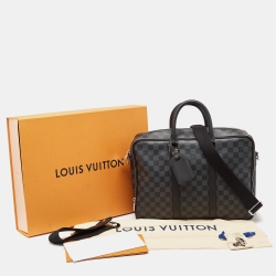 Pre Owned Louis Vuitton Damier Graphite Canvas NM Icare Bag