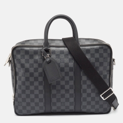 Pre Owned Louis Vuitton Damier Graphite Canvas NM Icare Bag