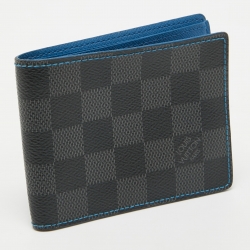 Pre Owned Louis Vuitton Damier Graphite Canvas Slender Wallet