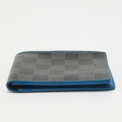 Pre Owned Louis Vuitton Damier Graphite Canvas Slender Wallet