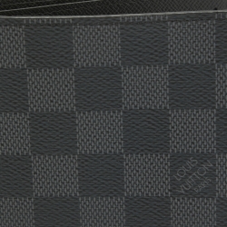 Pre Owned Louis Vuitton Damier Graphite Slender Wallet