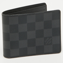 Pre Owned Louis Vuitton Damier Graphite Slender Wallet