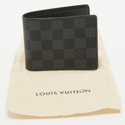 Pre Owned Louis Vuitton Damier Graphite Slender Wallet