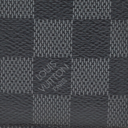 Pre Owned Louis Vuitton Damier Graphite Canvas Bifold Zip Wallet