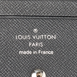 Pre Owned Louis Vuitton Damier Graphite Canvas Bifold Zip Wallet