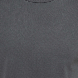 Louis Vuitton Grey Cotton Crew Neck T-Shirt S