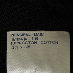 Pre Owned Louis Vuitton Black Patterned Cotton Knit Polo T-Shirt L