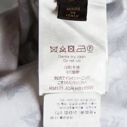 Louis Vuitton White Safari Monogram Print Cotton Crew Neck T-Shirt L