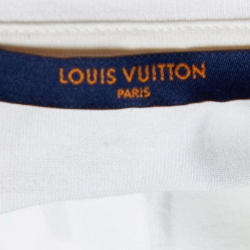 Louis Vuitton X NBA Ivory Logo Print Cotton Crew Neck T-Shirt XL