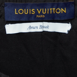 Pre Owned Louis Vuitton Green Virgil Abloh Technical Nylon Damier Trackpants M