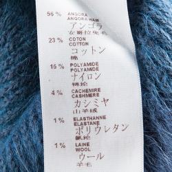 مملوكة مسبقًا سويتر لوي فيتون فازي شعر أنغورا مخطط أزرق L