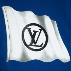 Louis Vuitton Blue Flag Print Sweatshirt XL