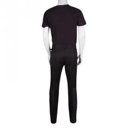 مملوكة مسبقًا بنطلون لوي فيتون قصة مغايرة قطن كحلي 3XL