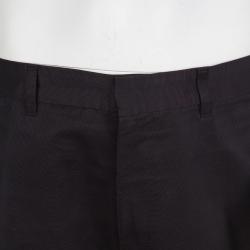 مملوكة مسبقًا بنطلون لوي فيتون قصة مغايرة قطن كحلي 3XL