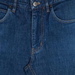 Louis Vuitton Indigo Washed Denim Straight Fit Jeans M