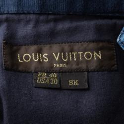 Louis Vuitton Indigo Washed Denim Straight Fit Jeans M