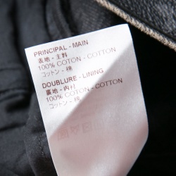 Louis Vuitton Black Faded Effect Denim Slim Fit Jeans XL