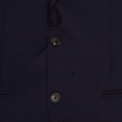 Louis Vuitton Uniforms Navy Blue Wool Slim Blazer XS