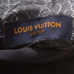 Louis Vuitton Uniforms Navy Blue Wool Slim Blazer XS