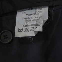 Louis Vuitton Black Wool Tailored Suit S 