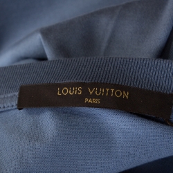 مملوكة مسبقًا  تي شيرت لوي فيتون قطن أزرق أرجواني XL