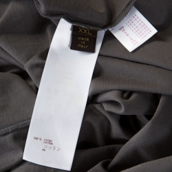 Louis Vuitton Grey Printed Cotton T Shirt XXL 