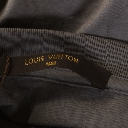 Louis Vuitton Grey Printed Cotton T Shirt XXL 