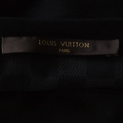 Louis Vuitton Black Cotton Damier Ebene Pocket Patch T Shirt XL