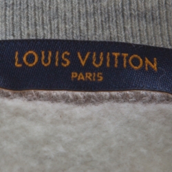 Pre Owned Louis Vuitton Grey Cotton Jersey Upside Down Logo Sweatshirt M