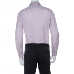 Louis Vuitton White LV Print Cotton Long Sleeve Shirt S