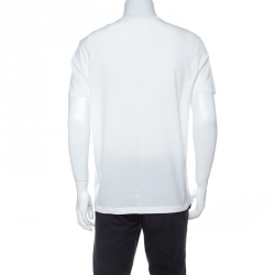 Louis Vuitton Cream Cotton Peace and Love T-Shirt M 