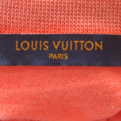 Louis Vuitton Peach Cotton Reflective Logo Oversized T-Shirt XS 