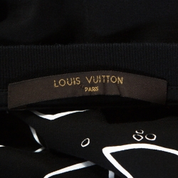 Louis Vuitton Black Pretzel Print Cotton T-Shirt XS