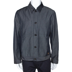 Louis Vuitton Dark Blue Wool Blend Denim Jacket XXL