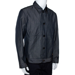 Louis Vuitton Dark Blue Wool Blend Denim Jacket XXL