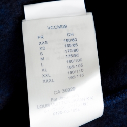 Louis Vuitton Blue Monogram Jacquard Wool Blend Sweatshirt M
