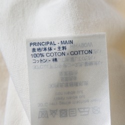 Louis Vuitton Cream Cotton Smoke Logo Printed Crewneck T-Shirt M