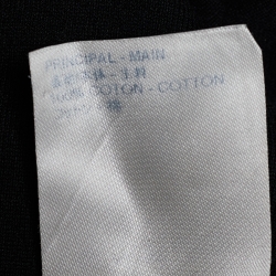 Pre Owned Louis Vuitton Black Cotton Jacquard Velour Satellite Motif T-Shirt XL