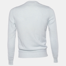 Louis Vuitton Pale Blue Mélange Cashmere Knit Jumper XS