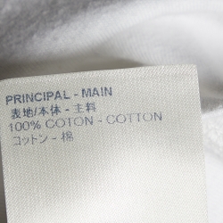 Louis Vuitton White Logo Embroidered Cotton Knit T-Shirt XXS