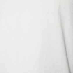 Louis Vuitton White Logo Embroidered Cotton Knit T-Shirt XXS