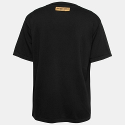 Louis Vuitton Maison Logo Short Sleeve Tee Shirt Black Pre-Owned