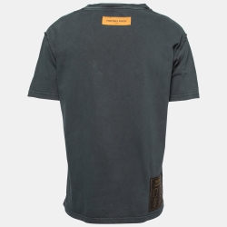 Louis Vuitton Anthracite Grey Inverted Seam Oversized T-Shirt L