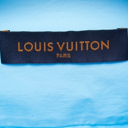 Louis Vuitton Sky Blue Pocket Detail Button Front Shirt L